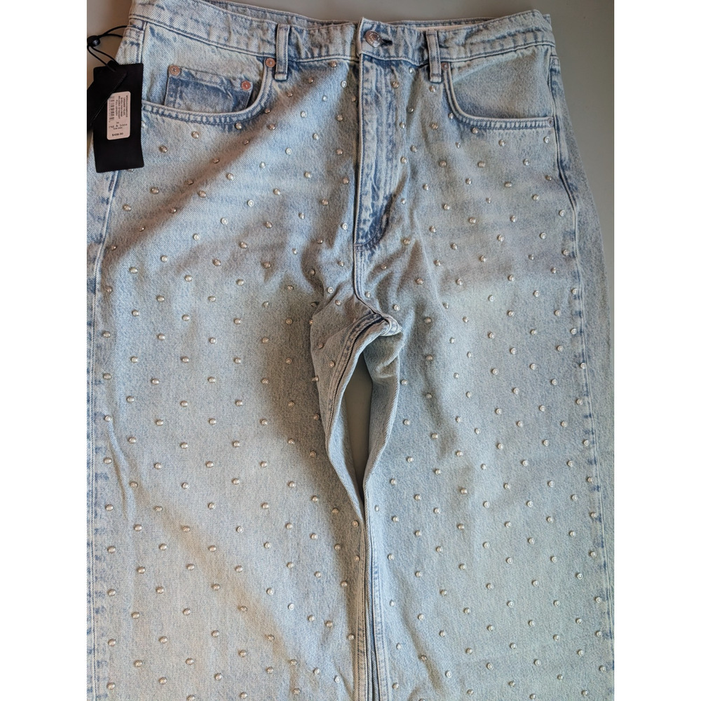NWT Rag & Bone Shea High Rise Relax Straight Jeans Sz 34 Desiree Pearl #3B512 - Picture 5 of 13
